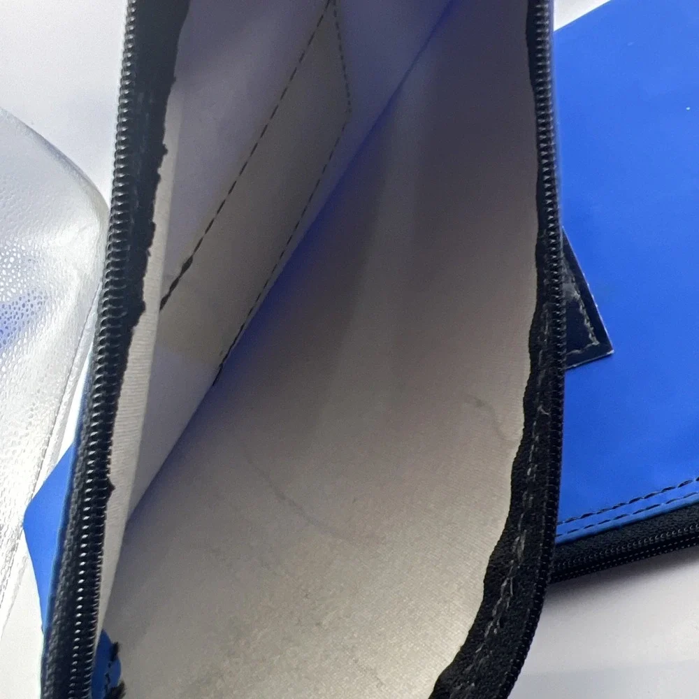 2X MMF Industries 7-Pin Locking Deposit Bag Security Money Pouch Navy Blue Keyed
